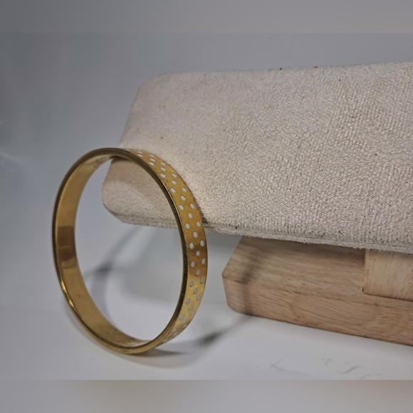 kate spade Jewelry - Kate Spade NY On The Dot Gold Tone Bangle Bracelet